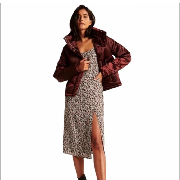 Abercrombie & Fitch Floral Slit Midi Dress – XS – Excellent Condition - Picture 2 of 8